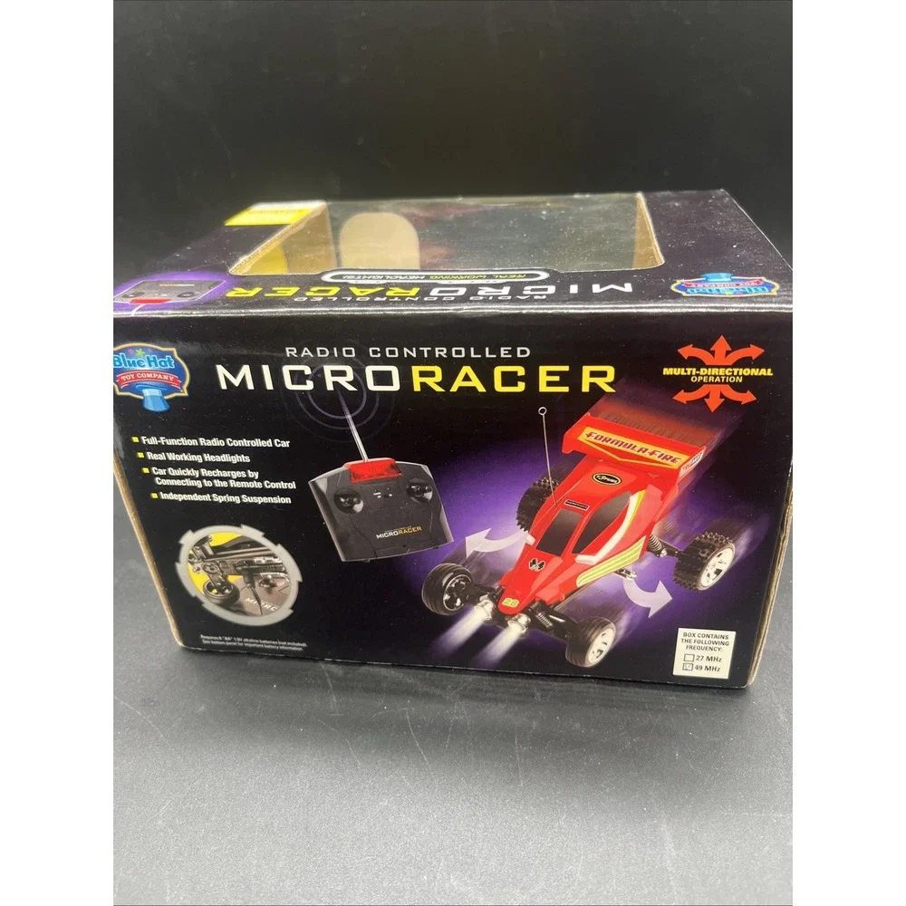 New Blue Hat RC Micro Racer Formula-Fire Red Off-Road Buggy Toy Car Wireless